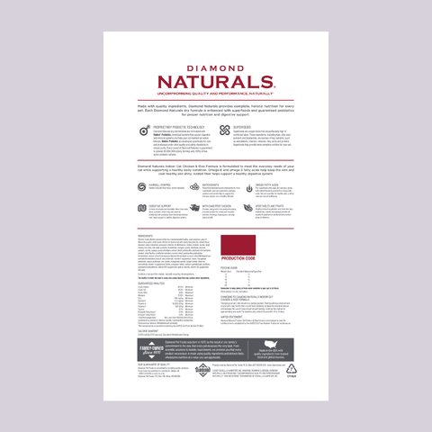 Diamond Naturals Indoor Cat - Mascota Now MX