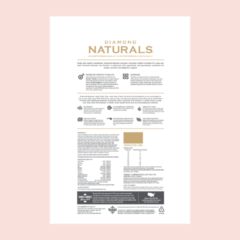 Diamond Naturals Light Adulto Dog - Mascota Now MX