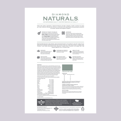 Diamond Naturals Senior 8+ - Mascota Now MX