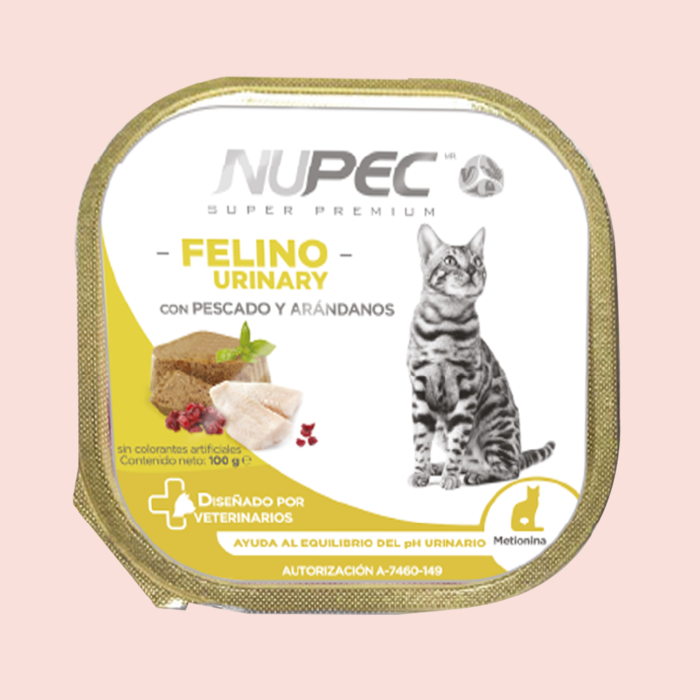 Nupec Felino Urinary Humedo 100 grs - Mascota Now MX