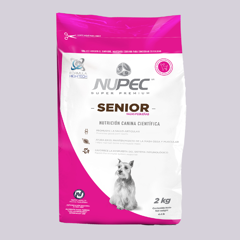 Nupec Senior Raza Pequeña - Mascota Now MX