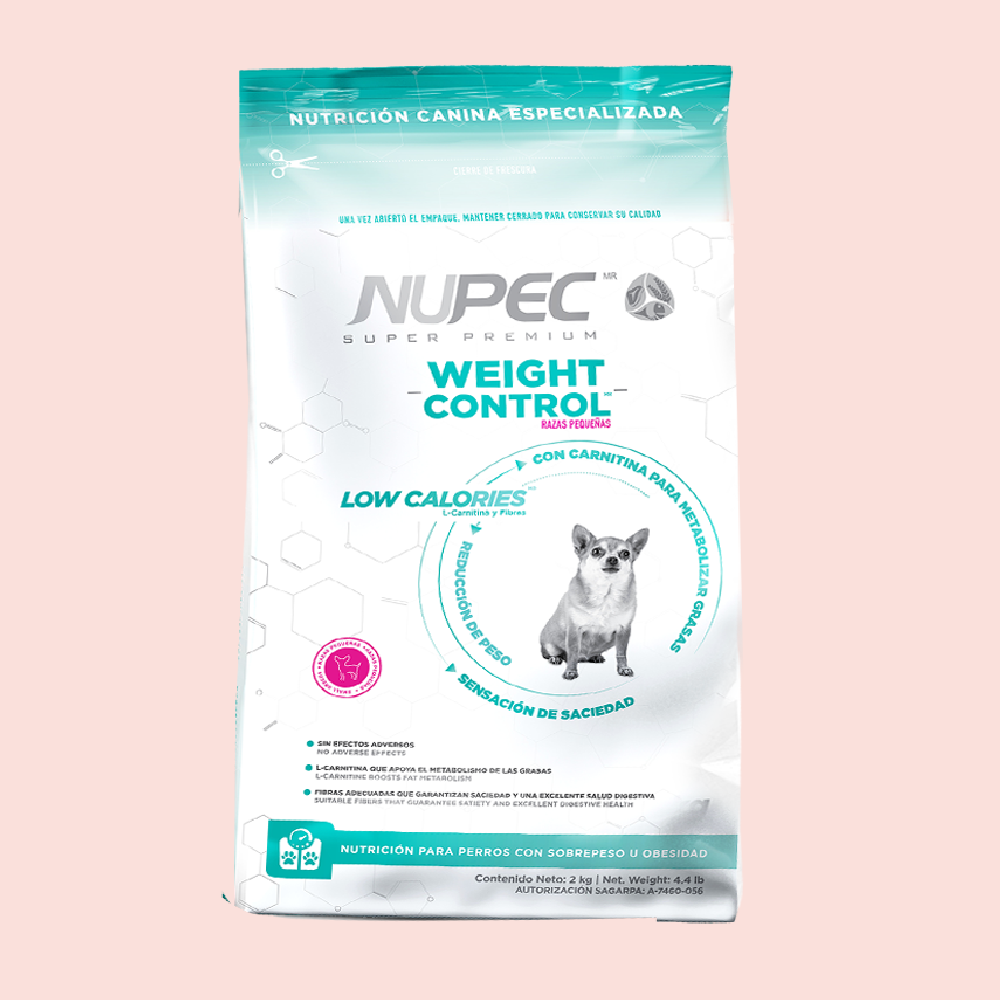 Nupec Weight Control Raza Pequeña - Mascota Now MX
