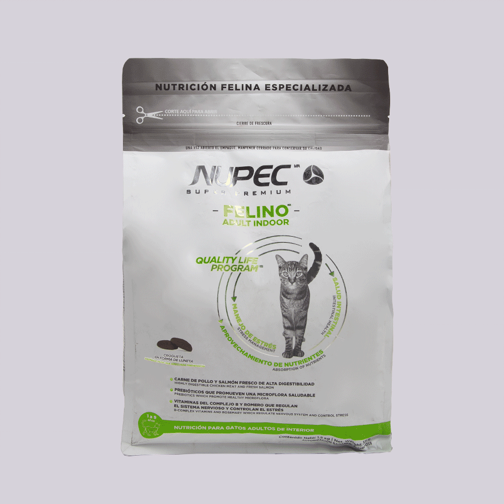 Nupec Felino Adulto Indoor - Mascota Now MX