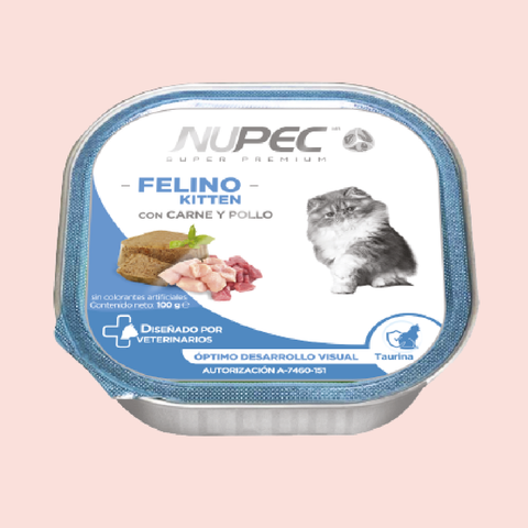 Nupec Felino Kitten Humedo 100 grs - Mascota Now MX